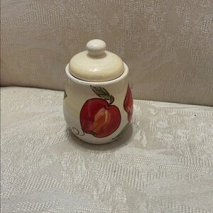 Ceramic Apple Design Jar with Lid